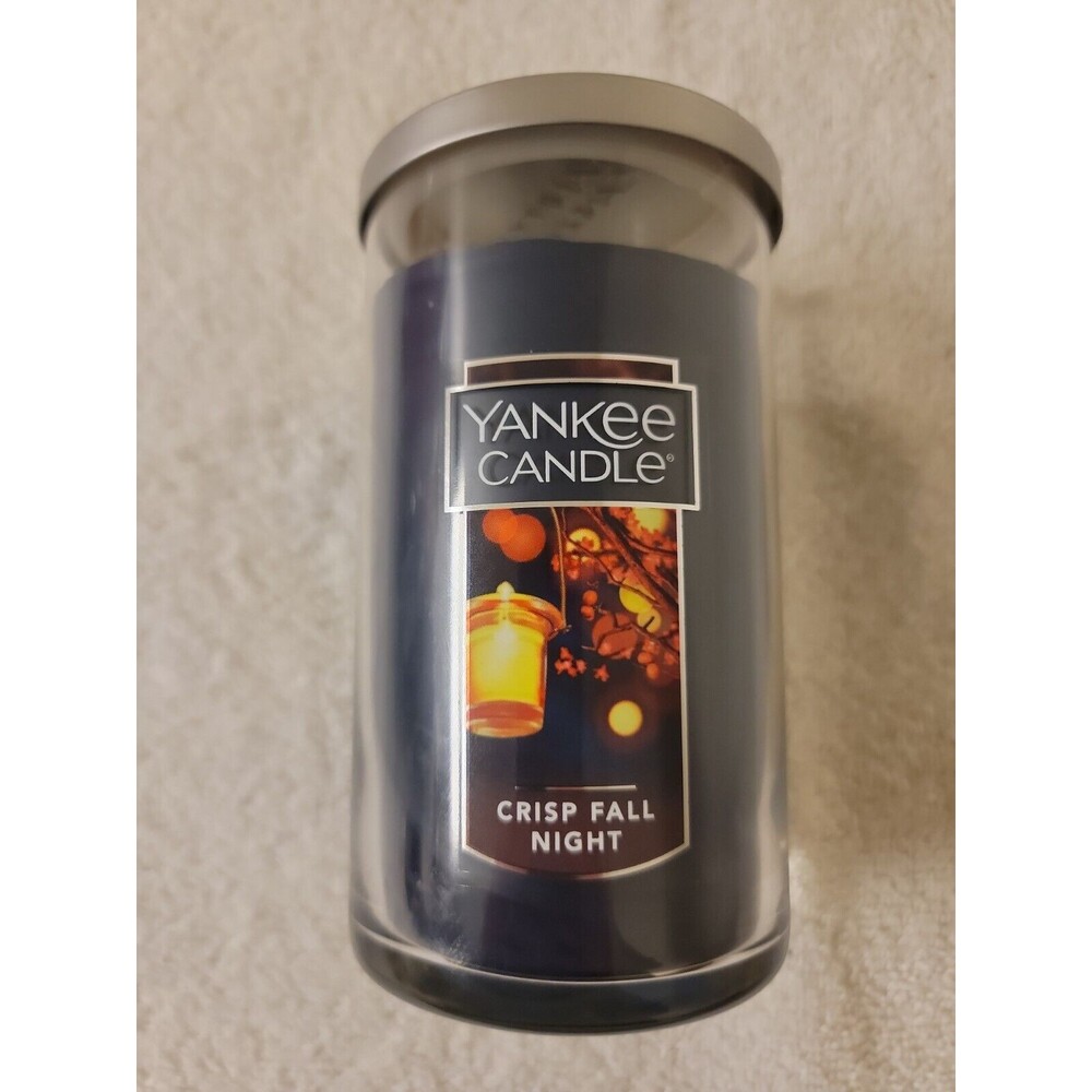 Yankee Candle - Discontinued CRISP FALL NIGHT SCENT - 12oz Jar NEW